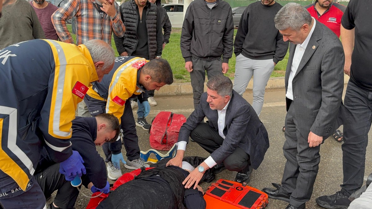 YARALIYA İLK MÜDAHALEYİ MİLLETVEKİLİ YAPTI