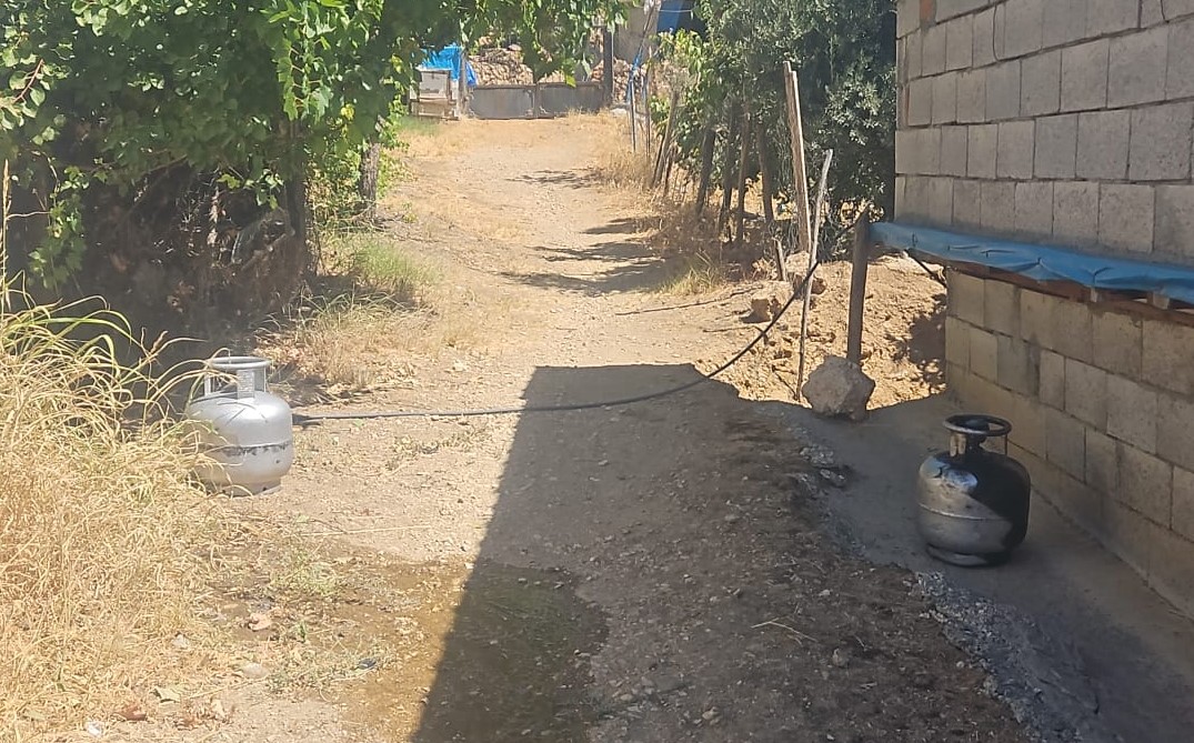 Gölbaşı'nda tüp gaz yangını