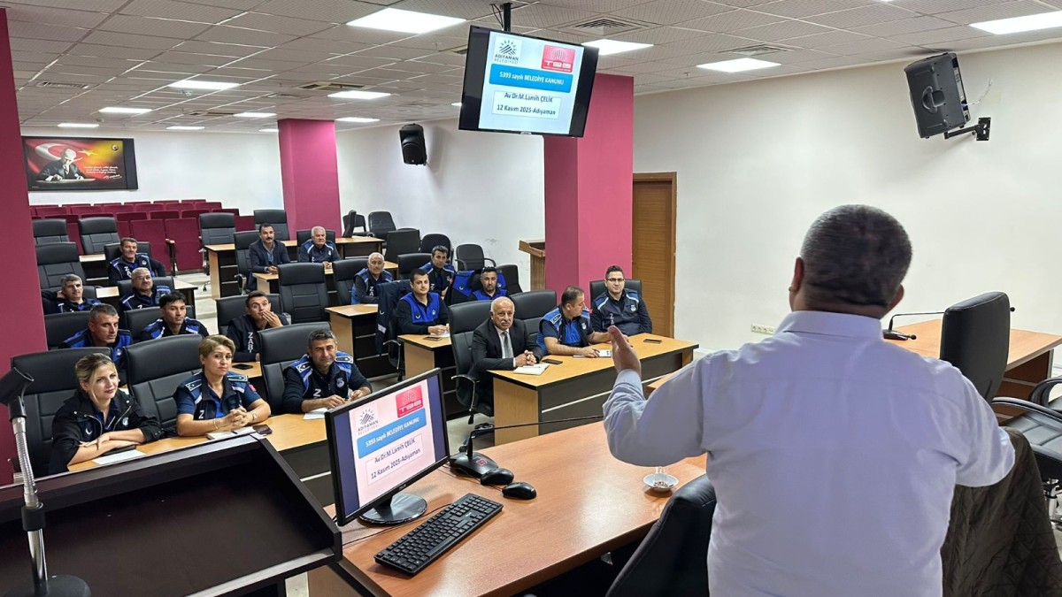 Zabıta personeline hizmet içi eğitim verildi
