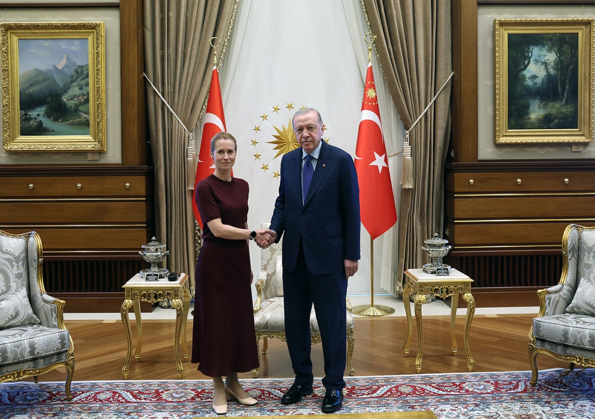 Cumhurbaşkanı Erdoğan, Kallas ve beraberindekileri kabul etti