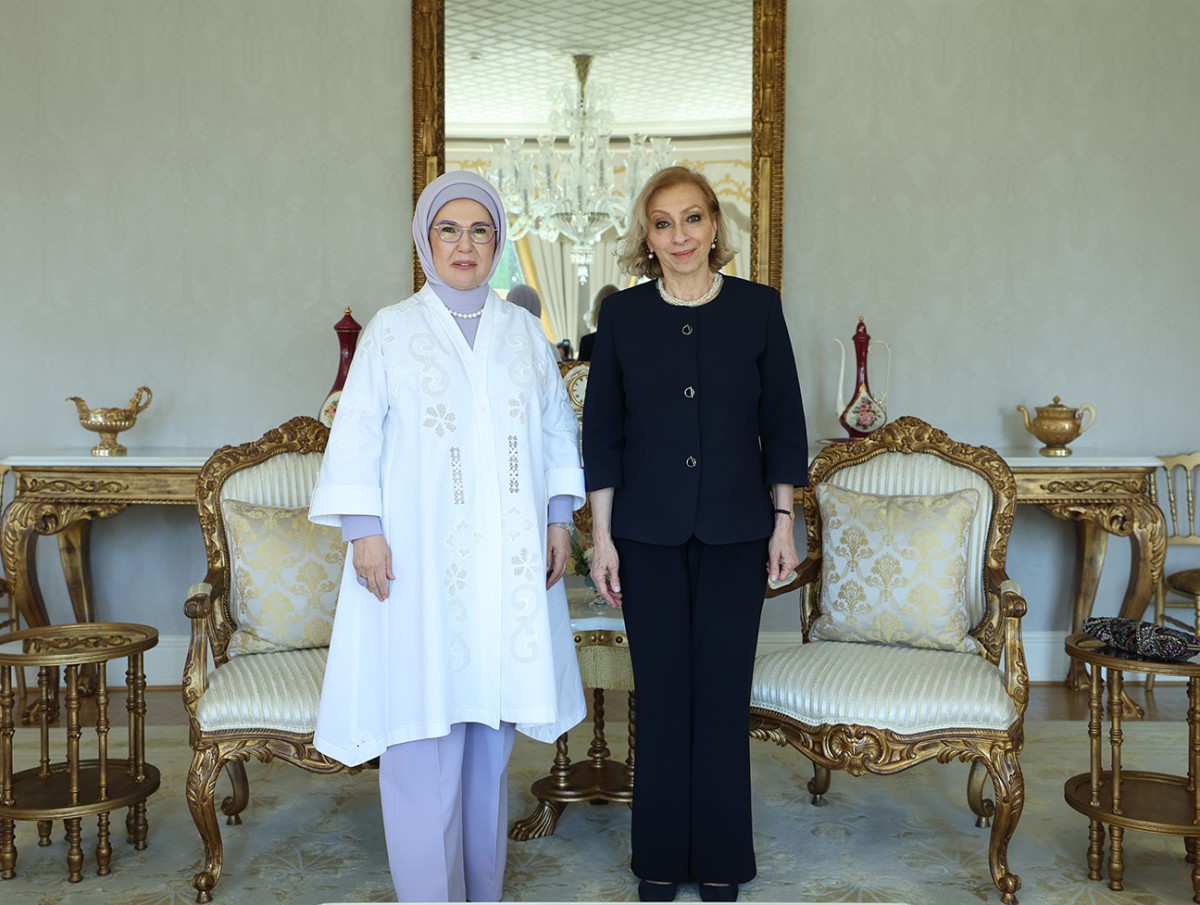 Emine Erdoğan, Lübnan Başbakanı'nın eşi Sahar Salam ile görüştü
