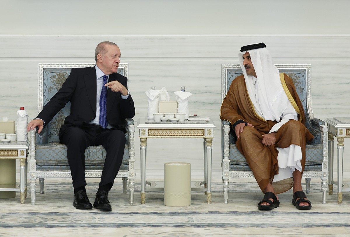 Cumhurbaşkanı Erdoğan, Katar Emiri Temim ile görüştü