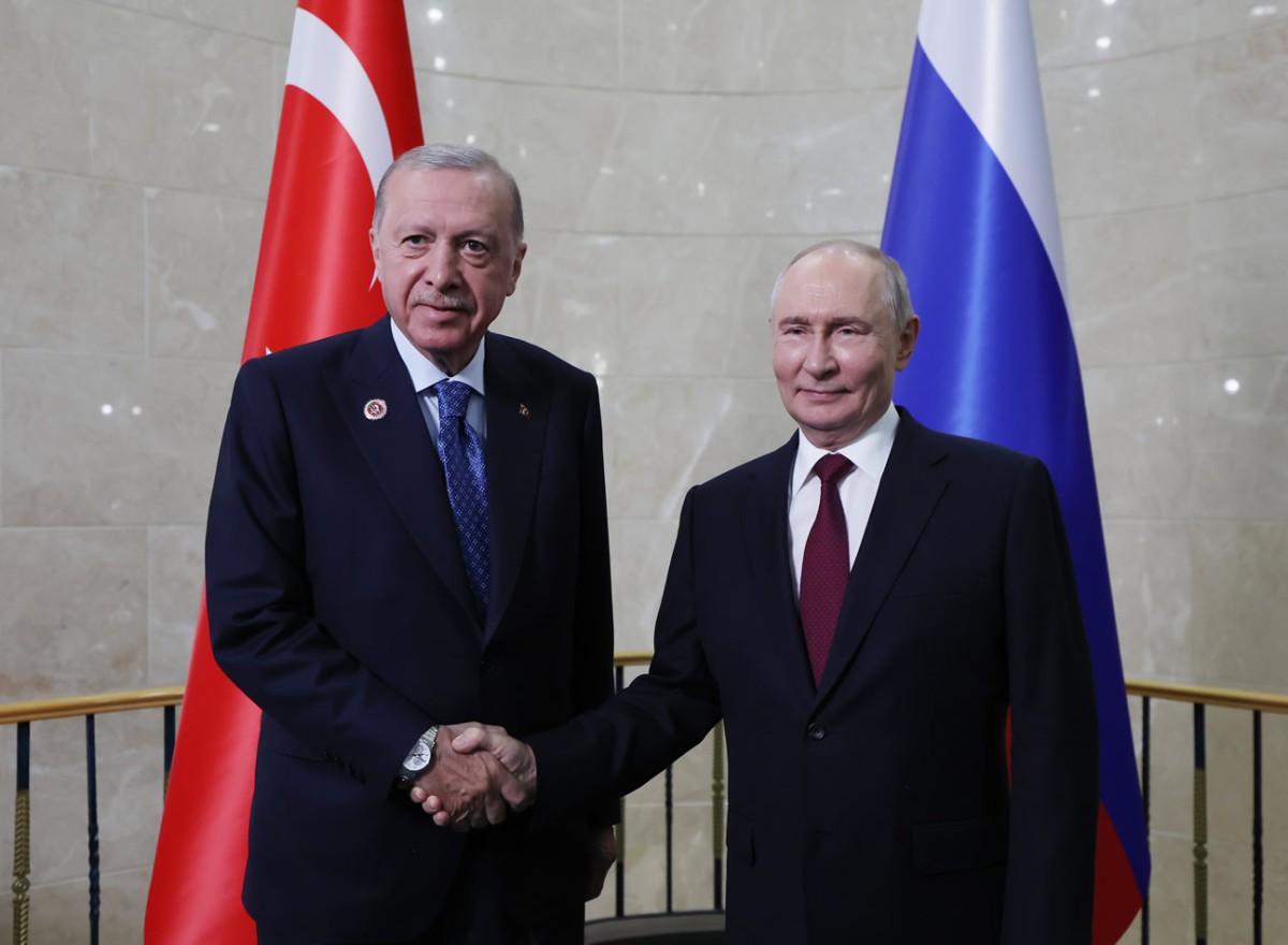 Cumhurbaşkanı Erdoğan, Putin ile bir araya geldi