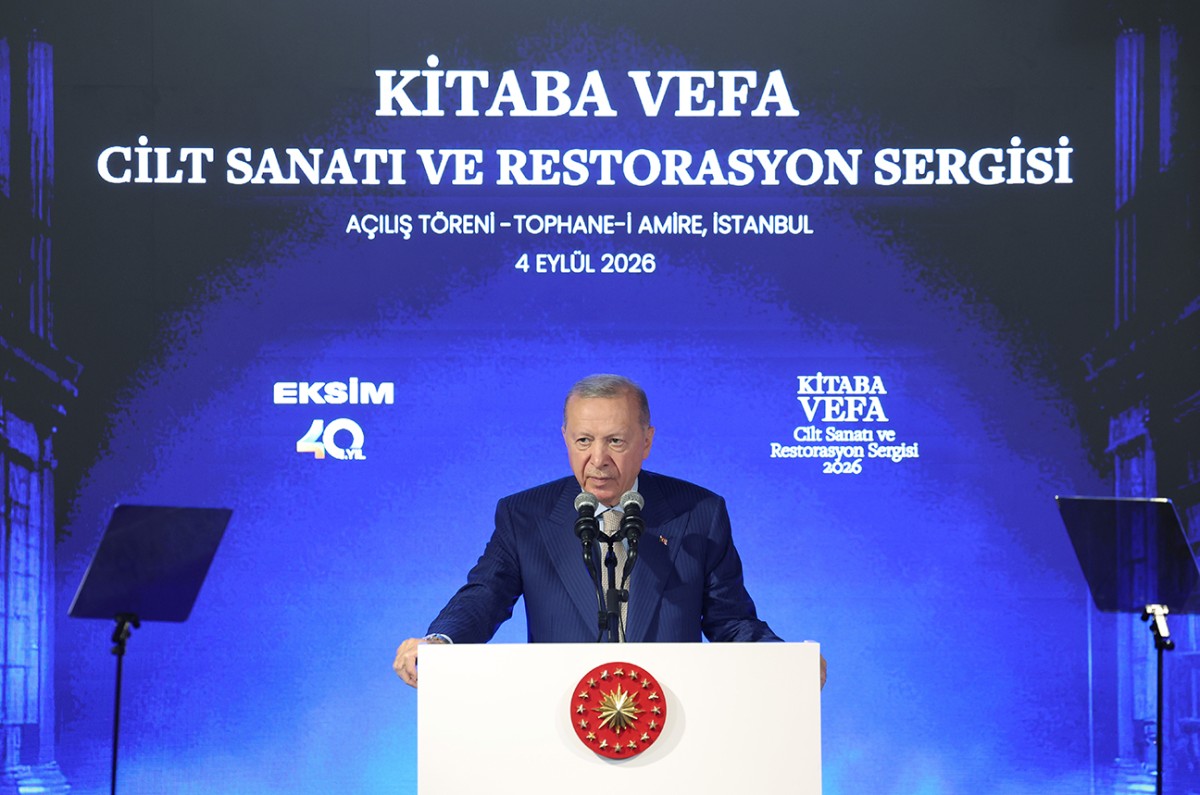Cumhurbaşkanı Erdoğan, “Kitaba Vefa: Cilt Sanatı ve Restorasyon Sergisi” programına katıldı