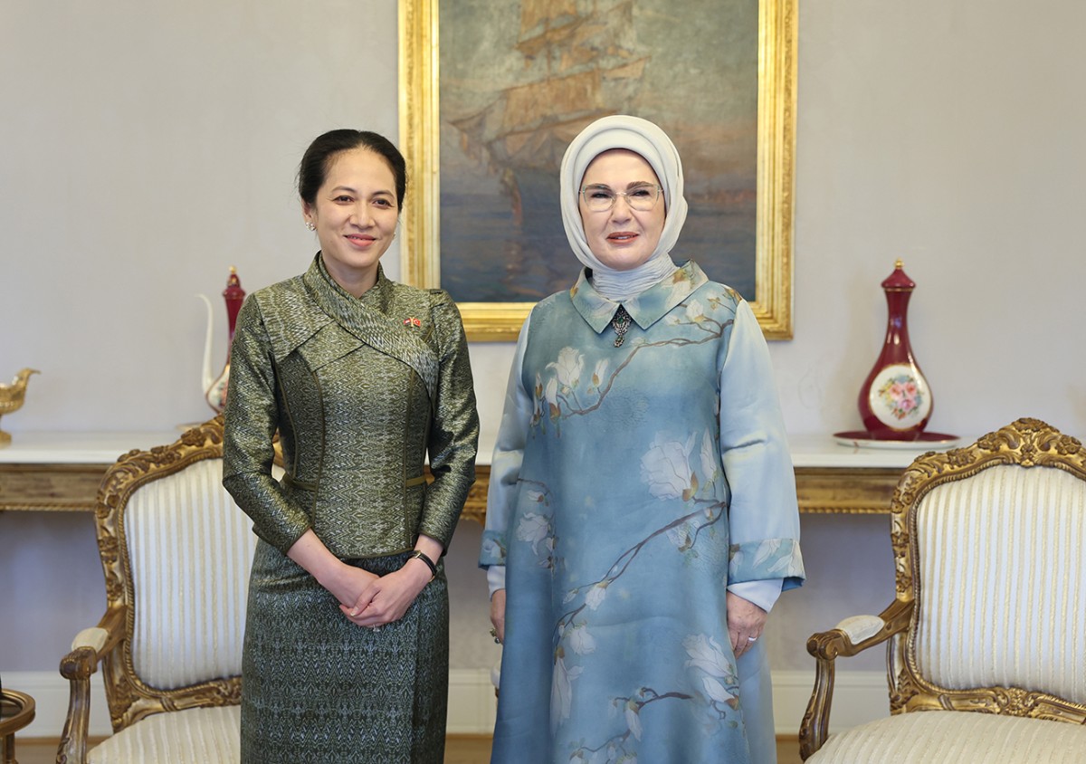 Emine Erdoğan, Kamboçya Başbakanı Manet'in eşi Chanmony ile görüştü