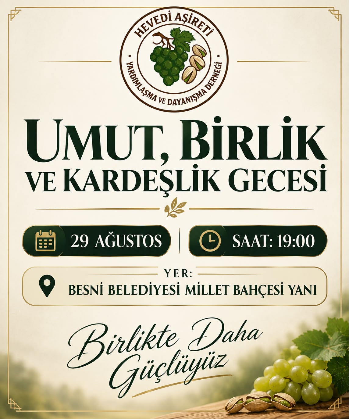 Hevedi Aşireti’nden 29 Ağustos’ta Büyük Buluşma: “Umut, Birlik ve Kardeşlik Gecesi”